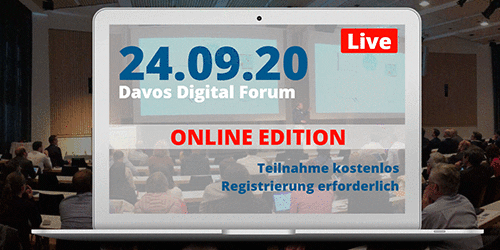 Diesjähriges Digital Forum Davos zum ersten mal als Online Edition